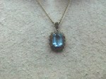 blue stone necklace a